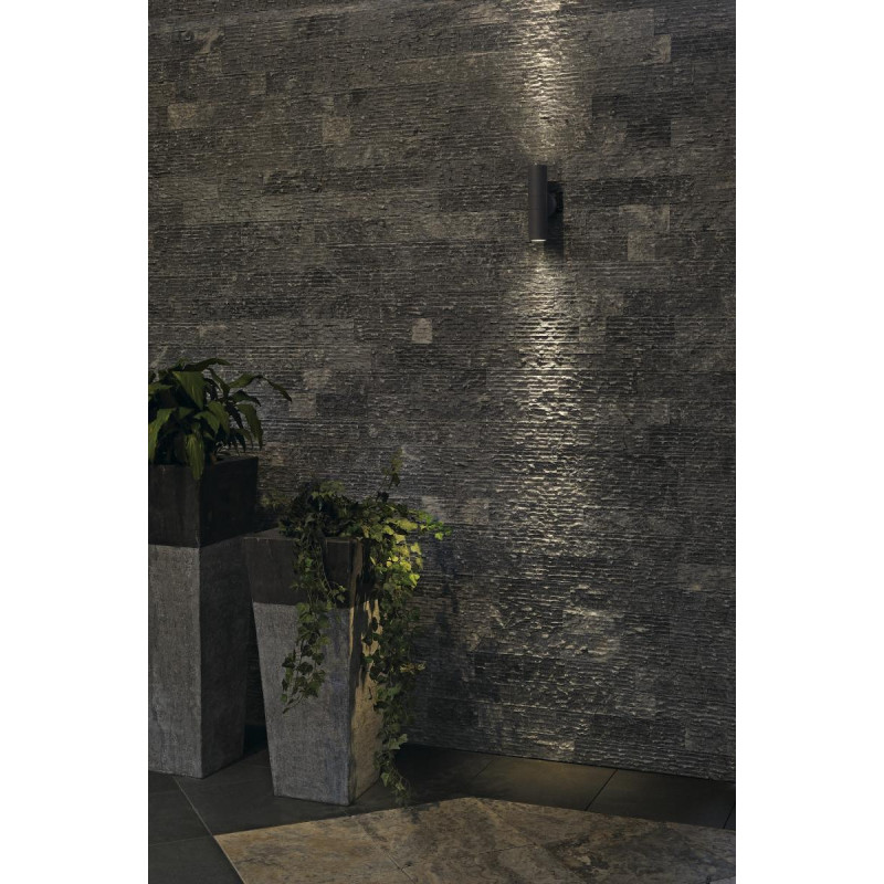 Applique extérieure ASTINA gris GU10/TCR50-SE 2x 11W max IP44 - SLV - 228775