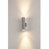 Applique extérieure ASTINA alu brossé GU10/TCR50-SE 2x 11W max IP44 - SLV - 228776