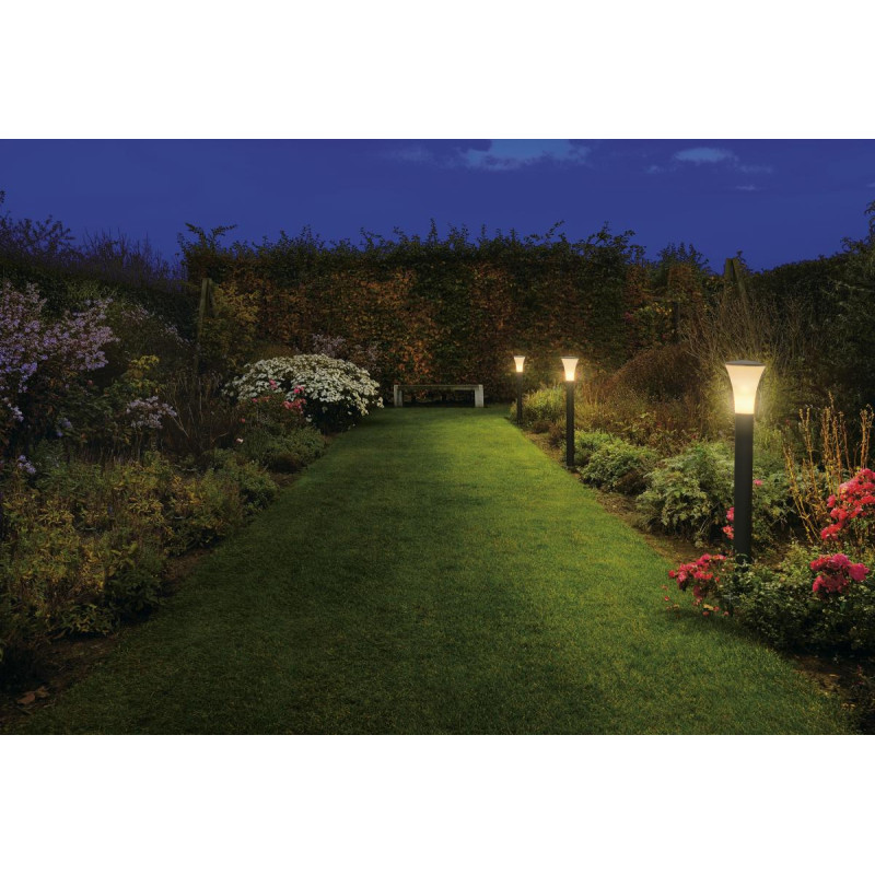 Borne extérieure ALPA CONE 100 gris E27 24W max IP55 - SLV - 228925