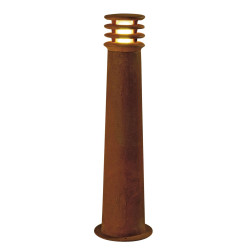 Borne extérieure RUSTY® 70 ronde fonte rouillée E27 11W max IP55 bord mer - SLV - 229021