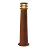 Borne extérieure RUSTY® 70 ronde fonte rouillée E27 11W max IP55 bord mer - SLV - 229021