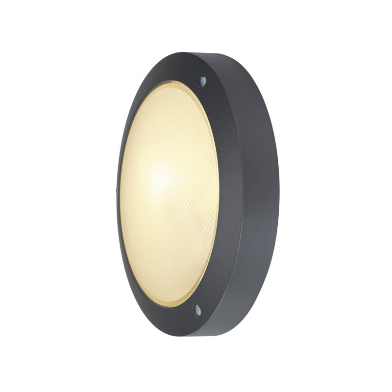 Applique et plafonnier extérieur BULAN gris E14/C35 60W max IP44 - SLV - 229075