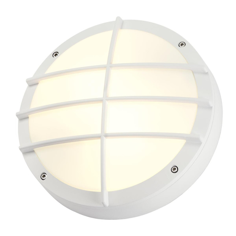 Applique et plafonnier extérieur BULAN GRID blanc E27 2x 25W max IP44 - SLV - 229081