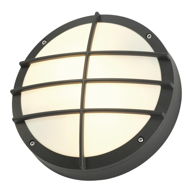 Applique et plafonnier extérieur BULAN GRID gris E27 2x 25W max IP44 - SLV - 229085