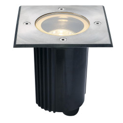 Encastré de sol DASAR 115 QPAR51 GU10 carré inox 316 max. 35W IP67 - SLV - 229324