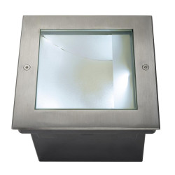 Carré DASAR 255 encastré asymétrique inox 316 34W 4000K - SLV - 229381