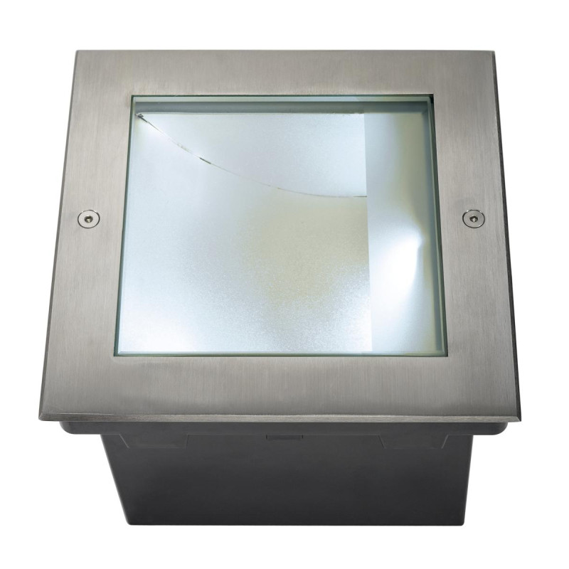 Carré DASAR 255 encastré asymétrique inox 316 34W 4000K - SLV - 229381