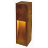 Borne extérieure RUSTY® SLOT 50 fonte rouillée E27 11W max IP44 bord mer - SLV - 229410