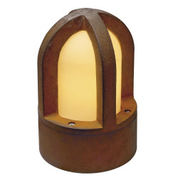 Borne extérieure RUSTY® CONE 24 fonte rouillée E14 40W max IP54 bord mer - SLV - 229430