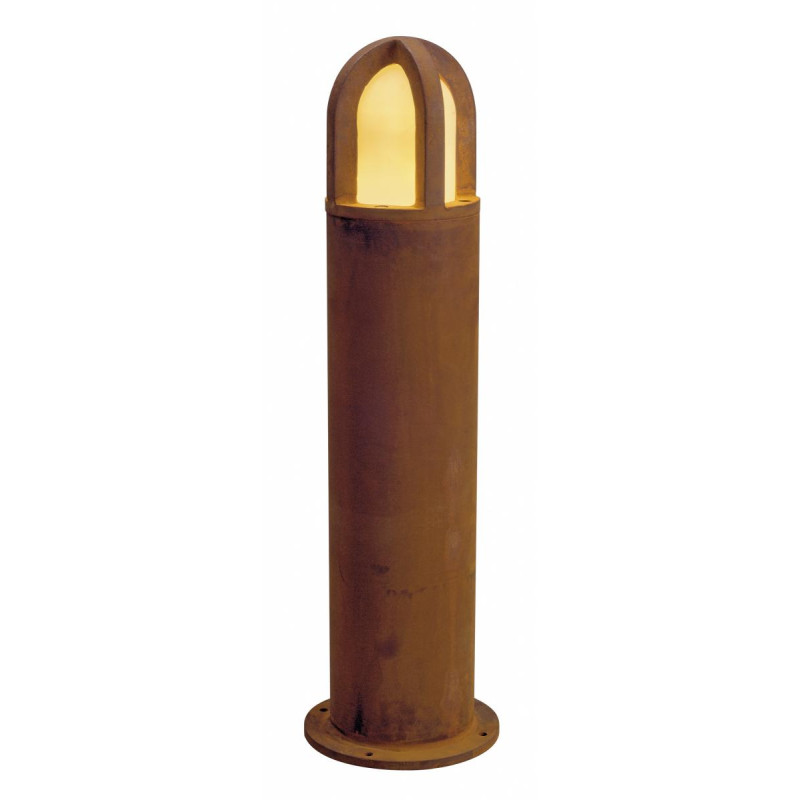 Borne extérieure RUSTY® CONE 70 fonte rouillée E27 11W max IP54 bord mer - SLV - 229432