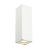Applique extérieure THEO UP/DOWN blanc GU10/QPAR51 2x 35W max IP44 - SLV - 229531