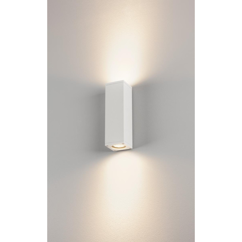 Applique extérieure THEO UP/DOWN blanc GU10/QPAR51 2x 35W max IP44 - SLV - 229531