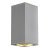 Applique BIG THEO UP/DOWN carrée gris QPAR111 max. 2x75W - SLV - 229574