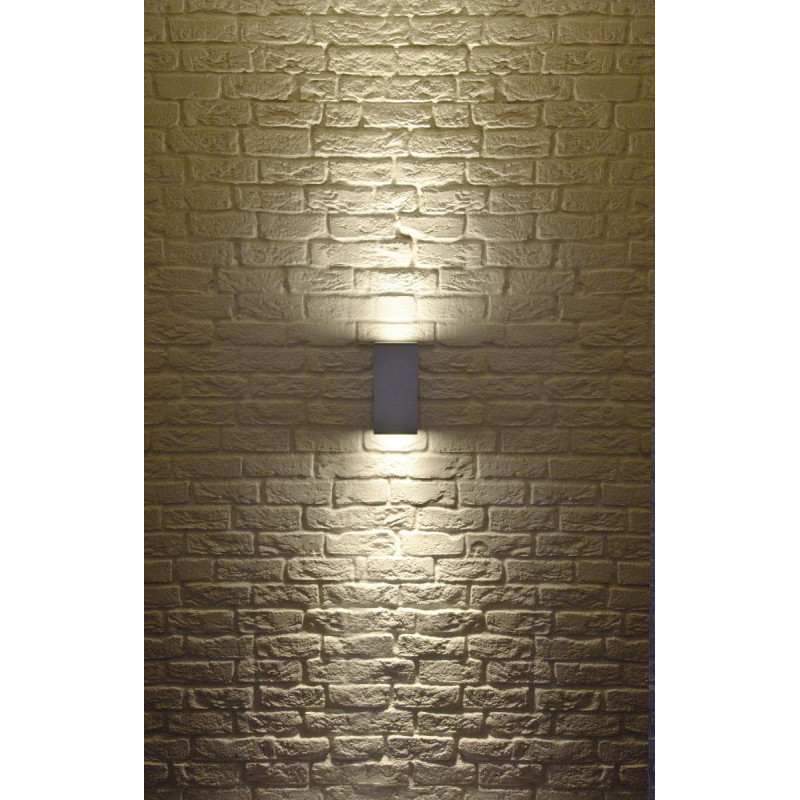 Applique BIG THEO UP/DOWN carrée gris QPAR111 max. 2x75W - SLV - 229574