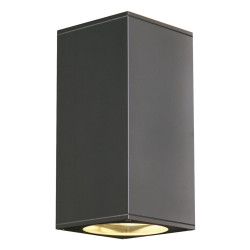 Applique BIG THEO UP/DOWN carré gris QPAR111 max. 2x75W - SLV - 229575