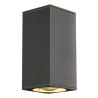 Applique BIG THEO UP/DOWN carré gris QPAR111 max. 2x75W - SLV - 229575