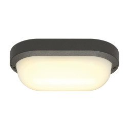 Applique et plafonnier extérieur TERANG 200 gris LED 11W 3000K IP44 - SLV - 229935