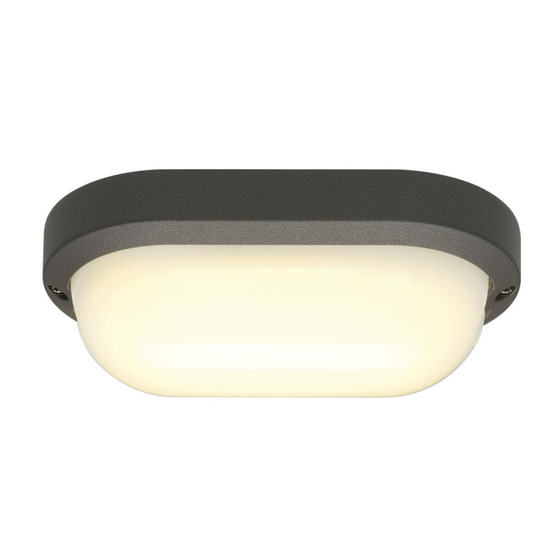 Applique et plafonnier extérieur TERANG 200 gris LED 11W 3000K IP44 - SLV - 229935