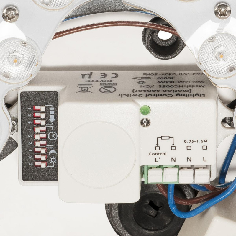 Rond AINOS blanc 22W LED 3000K avec détecteur - SLV - 229971