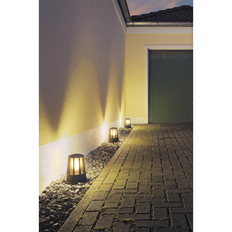Borne extérieure CONE gris E27 100W max IP54 - SLV - 230435