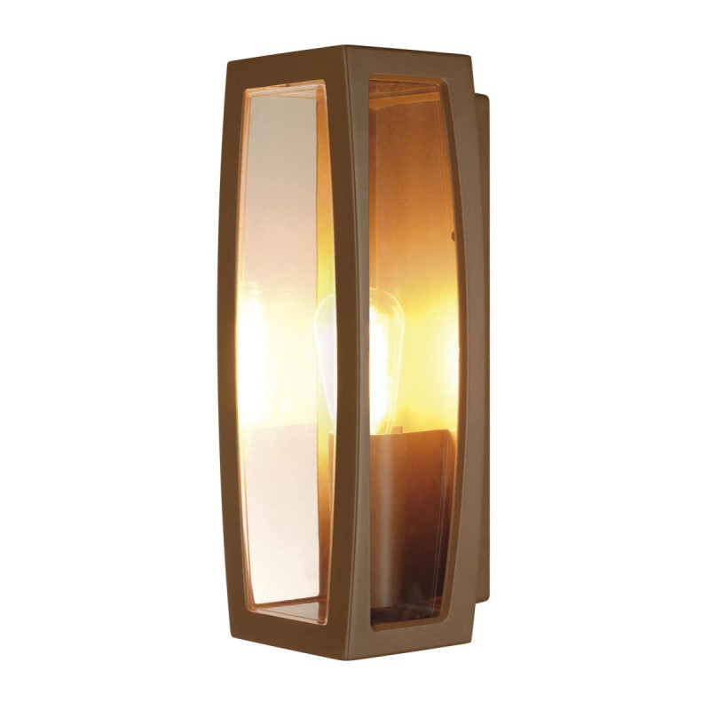 MERIDIAN BOX, applique fonte rouillée E27 25W plastique transparent - SLV - 230657