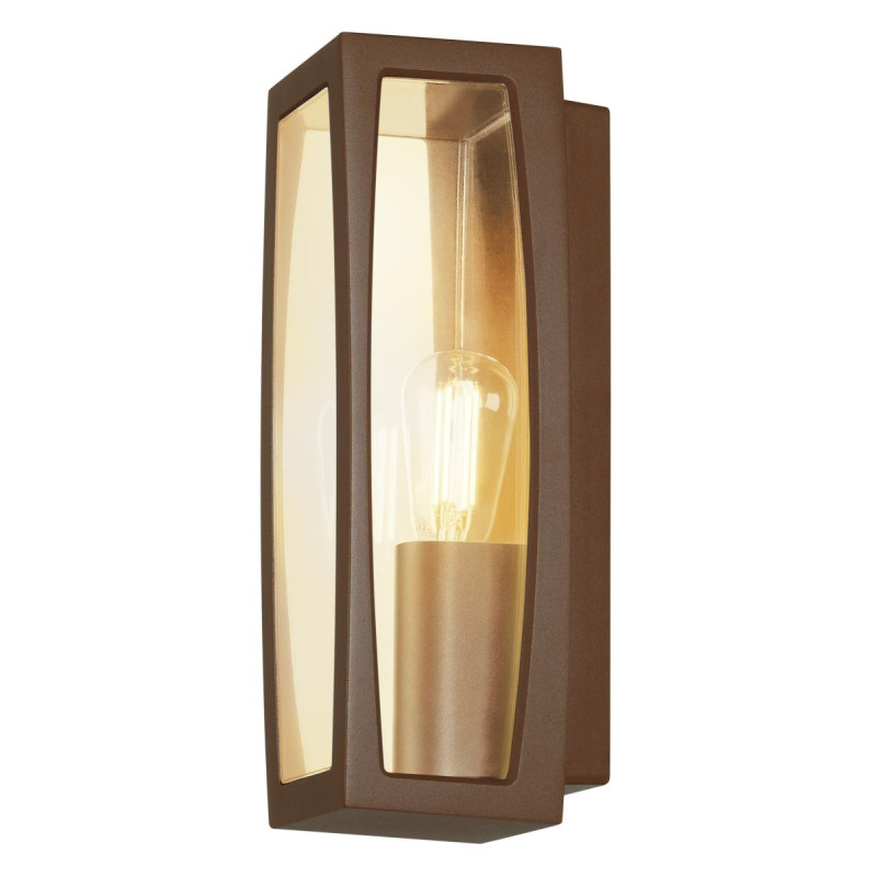 MERIDIAN BOX, applique fonte rouillée E27 25W plastique transparent - SLV - 230657