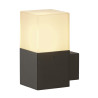 Applique extérieure carrée GRAFIT gris E27 11W max IP44 - SLV - 231205
