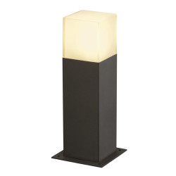 Borne extérieure carrée GRAFIT 30 gris E27 11W max IP44 - SLV - 231215