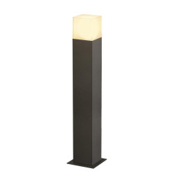 Borne extérieure carrée GRAFIT 60 gris E27 11W max IP44 - SLV - 231225