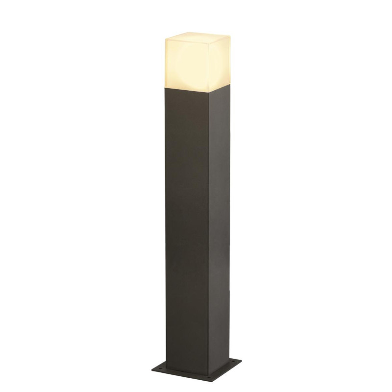 Borne extérieure carrée GRAFIT 60 gris E27 11W max IP44 - SLV - 231225