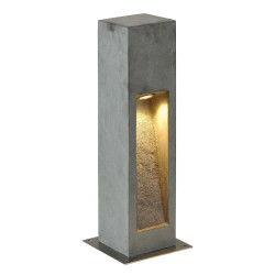Borne extérieure ARROCK STONE 50 gris LED 9W 3000K IP55 basalte inox 304 - SLV - 231370