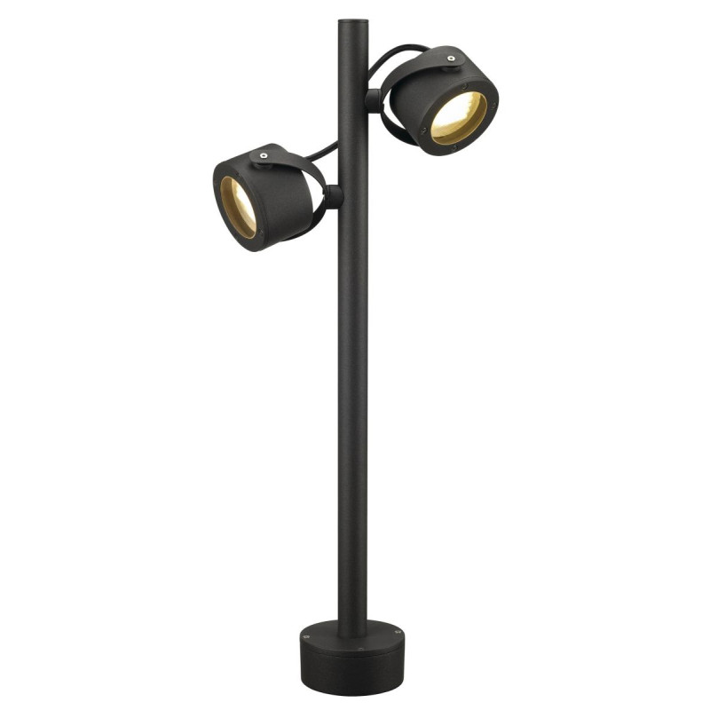 Borne extérieure SITRA 360 gris GX53/TCR-TSE 2x 9W max IP44 - SLV - 231505