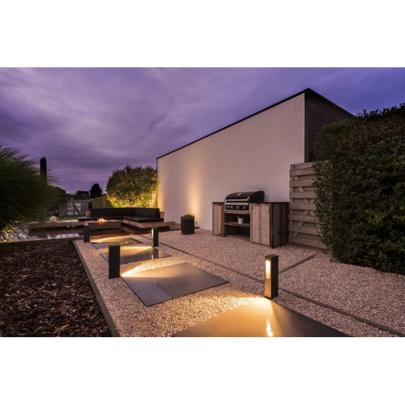 Borne extérieure SLOTBOX 40 gris LED 8W 3000K IP44 - SLV - 232135