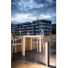 Borne extérieure H-POL TWIN 60 gris LED 35W 3000K IP55 - SLV - 232185