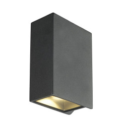 Applique extérieure QUAD UP/DOWN 15 gris LED 86W 3000K IP44 - SLV - 232445