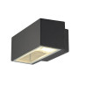 Applique extérieure BOX UP/DOWN gris R7s 78mm/QT-DE12 80W max IP44 - SLV - 232485