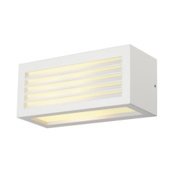 Applique extérieure BOX-L blanc E27 18W max IP54 - SLV - 232491