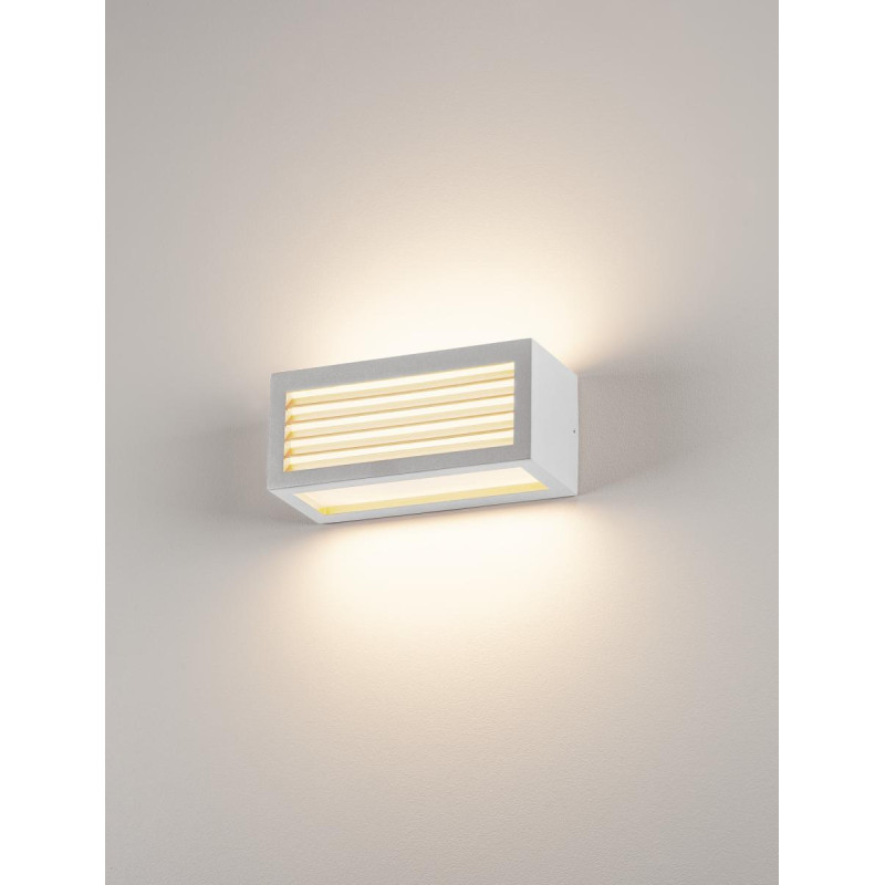 Applique extérieure BOX-L blanc E27 18W max IP54 - SLV - 232491