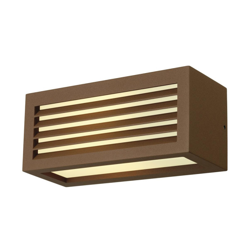 Applique extérieure BOX-L rouille E27 18W max IP54 - SLV - 232497