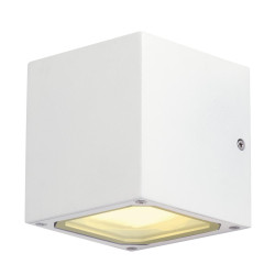 Applique extérieure up/down SITRA CUBE blanc GX53 2x 9W max IP44 - SLV - 232531