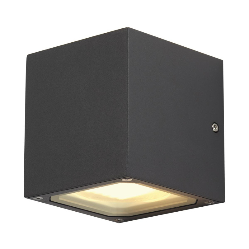 Applique extérieure up/down SITRA CUBE gris GX53 2x 9W max IP44 - SLV - 232535