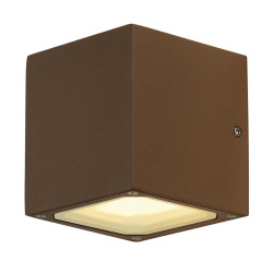 Applique extérieure up/down SITRA CUBE rouille GX53 2x 9W max IP44 - SLV - 232537