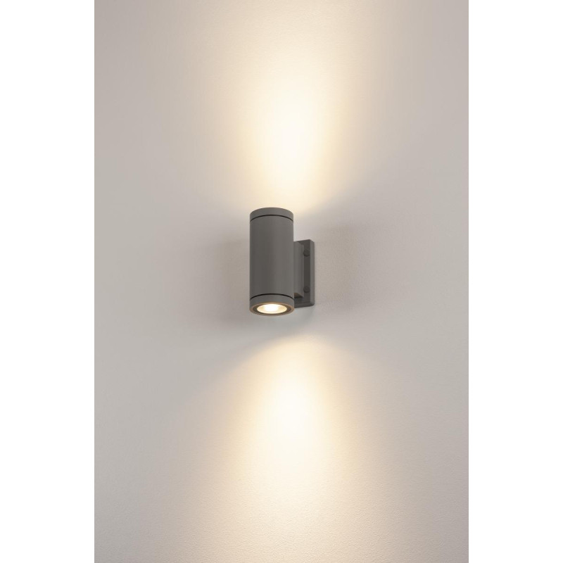 Applique extérieure MYRA UP/DOWN gris GU10/QPAR51 2x 35W max IP55 - SLV - 233115