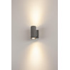 Applique extérieure MYRA UP/DOWN gris GU10/QPAR51 2x 35W max IP55 - SLV - 233115