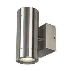 Applique extérieure ASTINA STEEL inox GU10/QPAR51 2x 35W max IP44 inox 304 - SLV - 233302