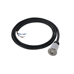 Encastré de sol DASAR 370 LED rond Inox 316 3000K 12-24V IP67 - SLV - 233540