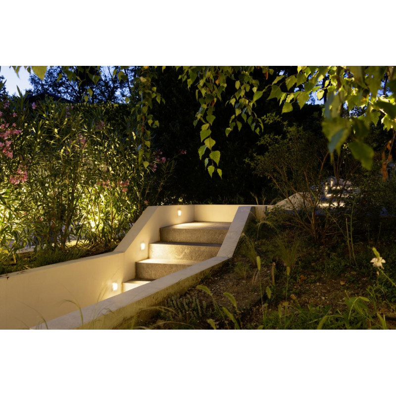 Encastré mural extérieur DOWNUNDER OUT S blanc LED 17W 3000K IP55 - SLV - 233601