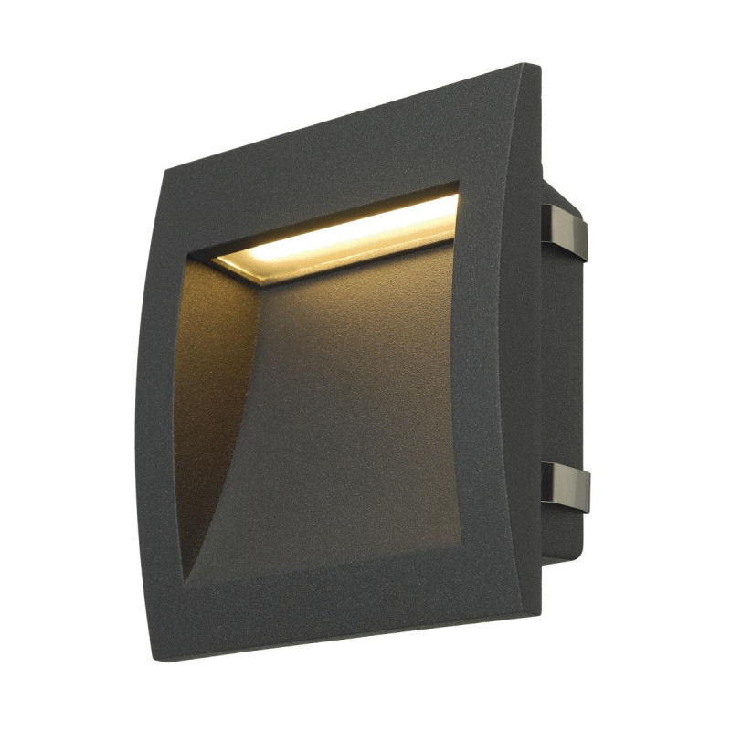 Encastré mural extérieur DOWNUNDER OUT L gris LED 4W 3000K IP55 - SLV - 233615