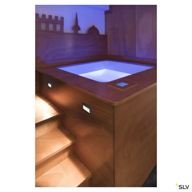 Encastré mural extérieur DOWNUNDER OUT M blanc LED 4W 3000K IP55 - SLV - 233621