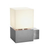 Applique extérieure SQUARE inox E27 20W max IP44 inox 304 - SLV - 1000336